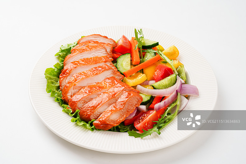 鸡胸肉沙拉图片素材