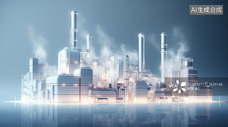 【AI数字艺术】简约城市天际线风车环保背景图片素材