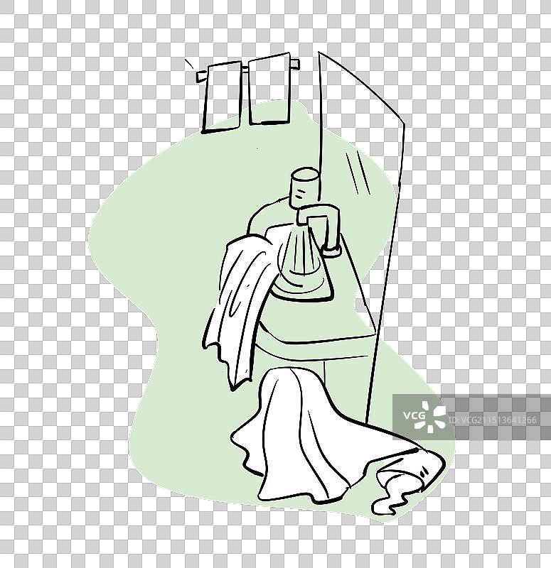 凌乱的浴室图片素材