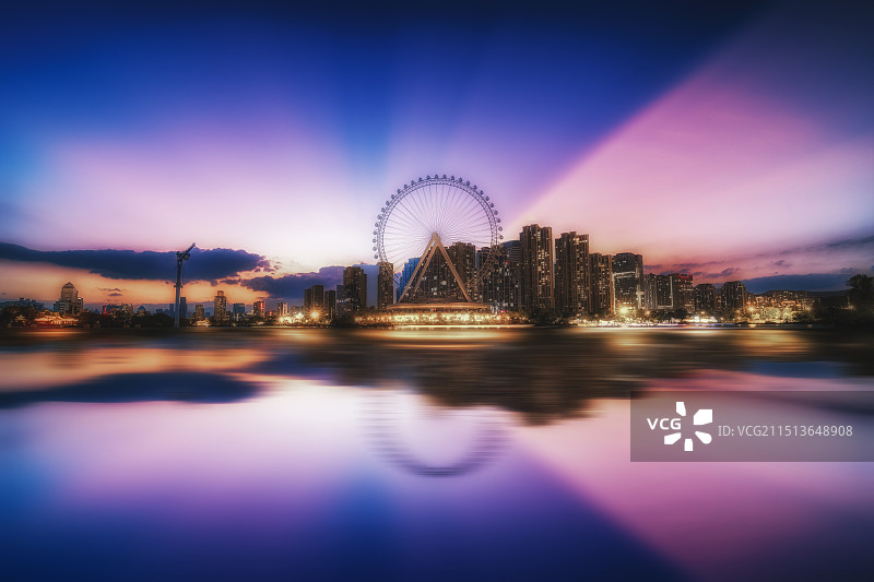 福州晋安湖公园图片素材