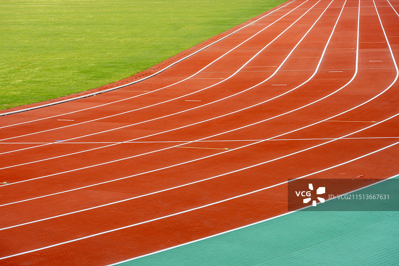 体育场运动场跑道赛道起跑线草坪比赛竞争场馆图片素材