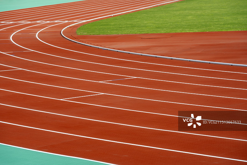 体育场运动场跑道赛道起跑线草坪比赛竞争场馆图片素材