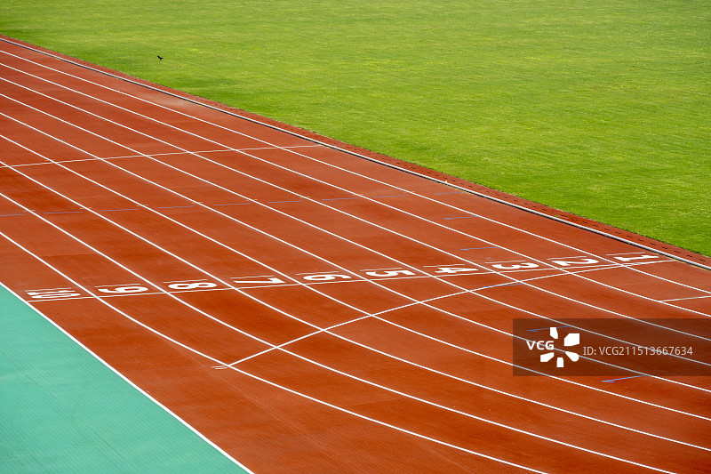体育场运动场跑道赛道起跑线草坪比赛竞争场馆图片素材