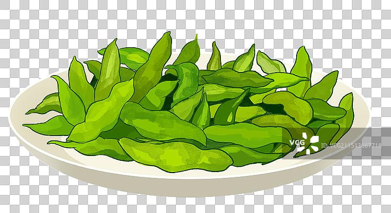 毛豆黄豆豆制品原材料资讯元素素材卡通插画图片素材