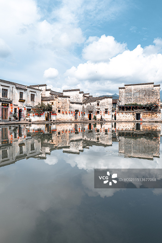 安徽宏村自然风光图片素材