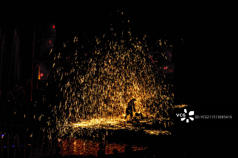 打铁花图片素材