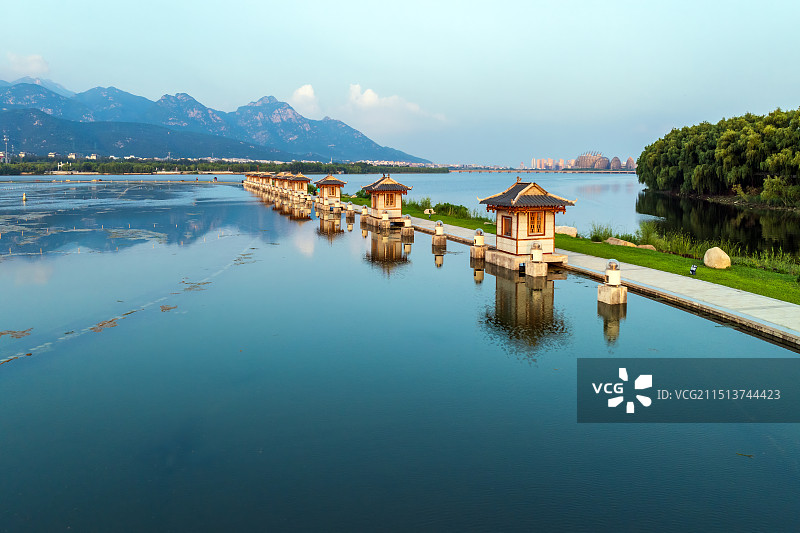 泰安天平湖图片素材