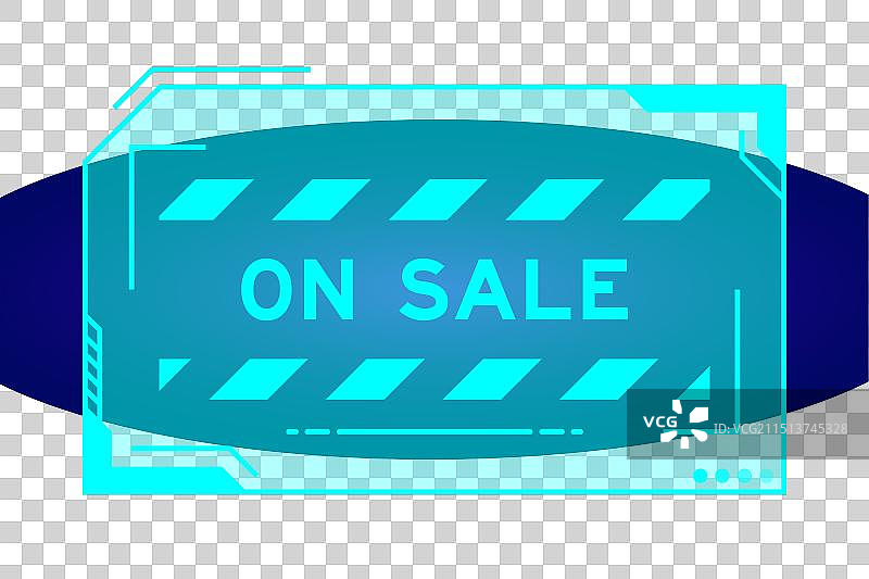 未来科技感HUD banner促销字样图片素材