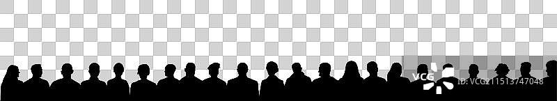 人群礼堂剪影图片素材