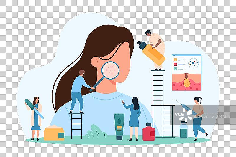 皮肤痤疮的诊断和治疗图片素材