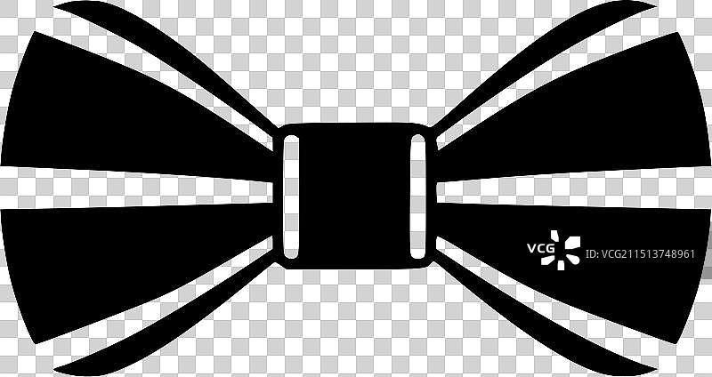 黑白蝴蝶结图片素材