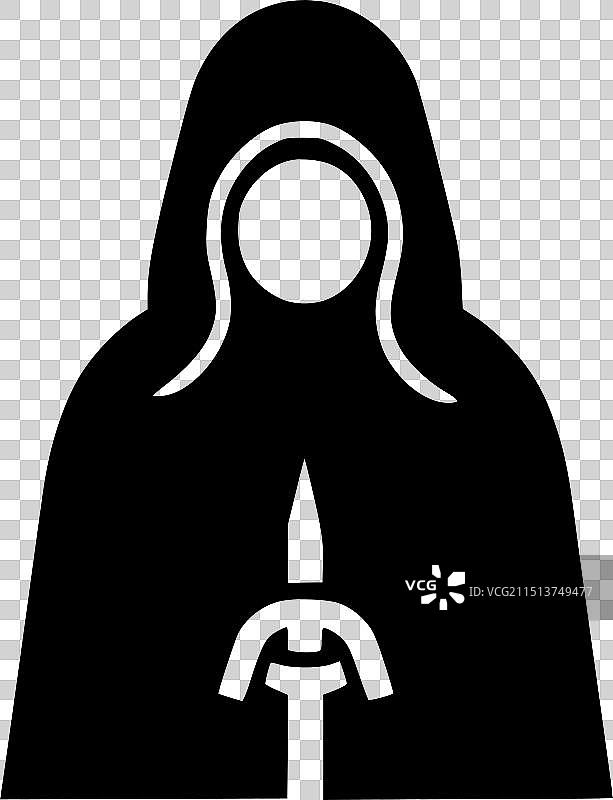 死亡主题的简约扁平风logo图片素材