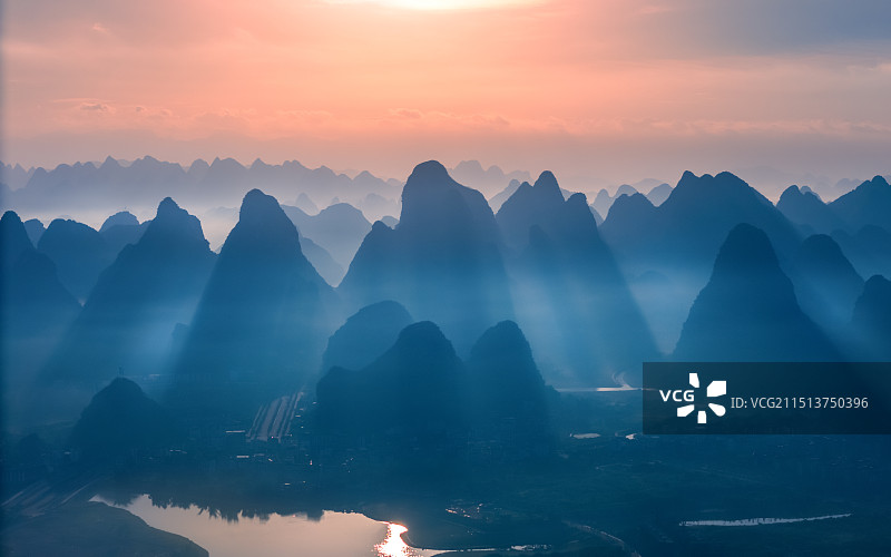 【遇龙河晨光】图片素材