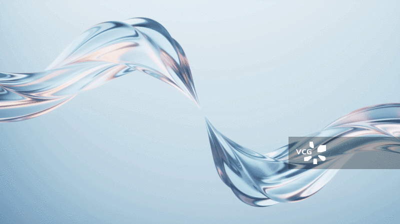 流动的曲面背景3D渲染图片素材