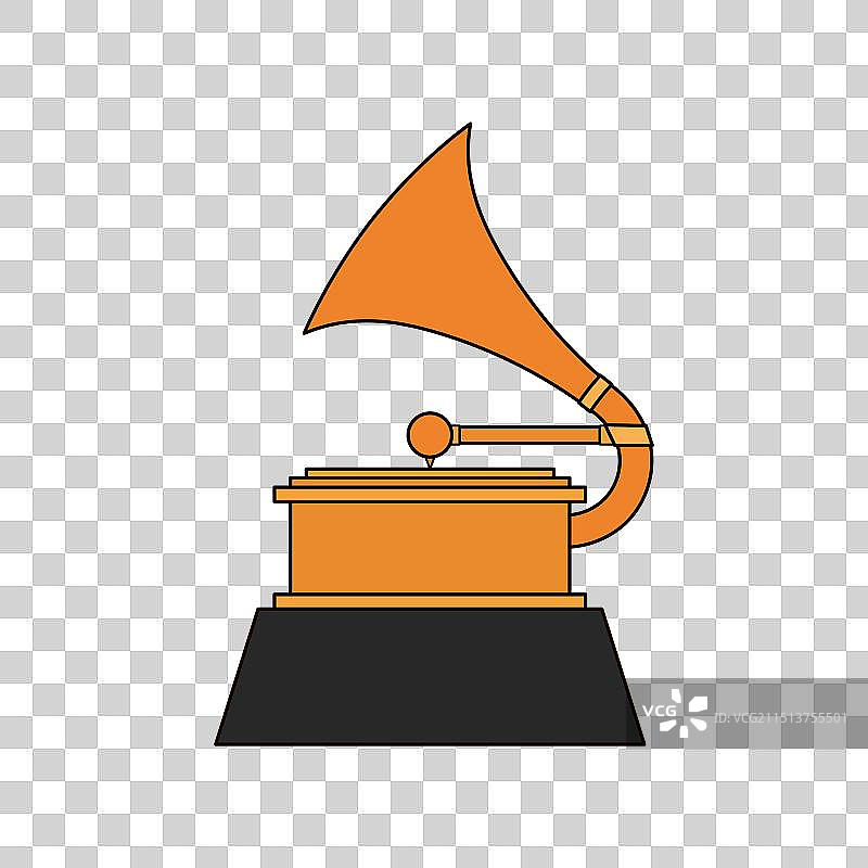 格莱美奖图标：格莱美奖奖杯图片素材