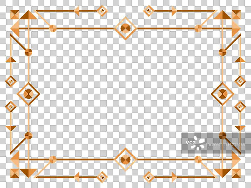 装饰艺术框架复古线性边框设计图片素材