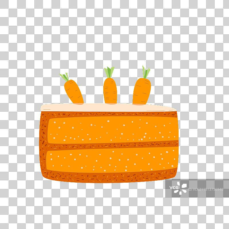 胡萝卜蛋糕甜点切块图片素材
