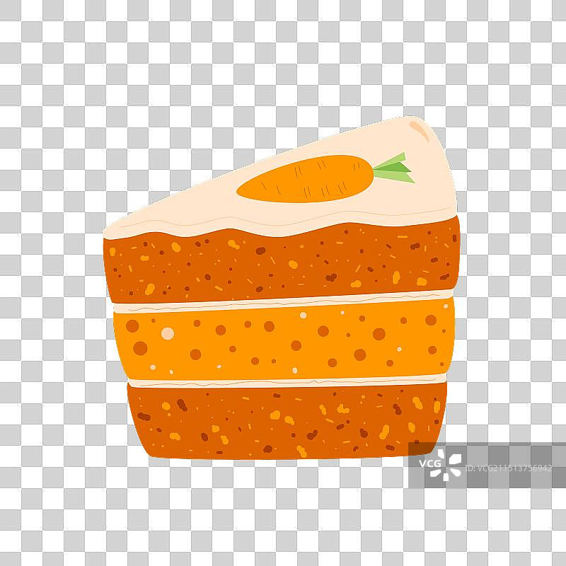 胡萝卜蛋糕甜点切块图片素材