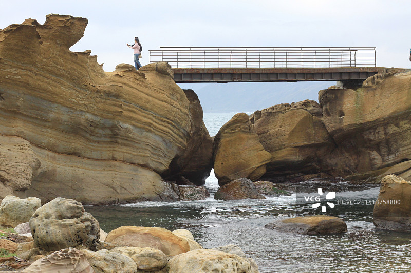 中国台湾台北野柳地质公园图片素材