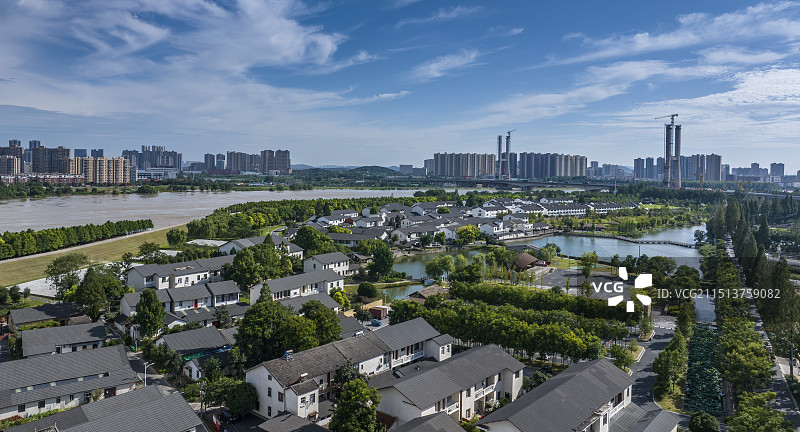 武汉石榴红村风光图片素材