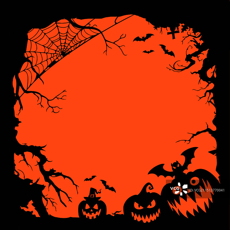 万圣节派对宣传单或海报模板图片素材