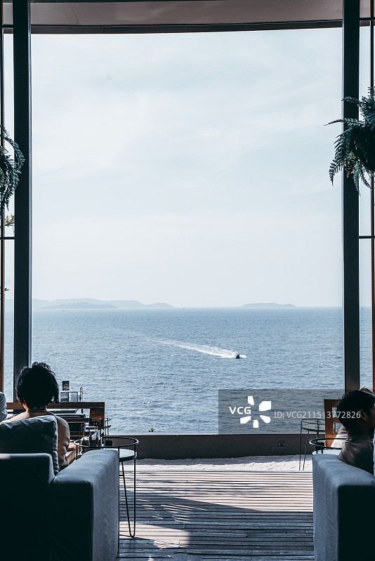 泰国芭提雅 海景餐厅 浪漫海景图片素材