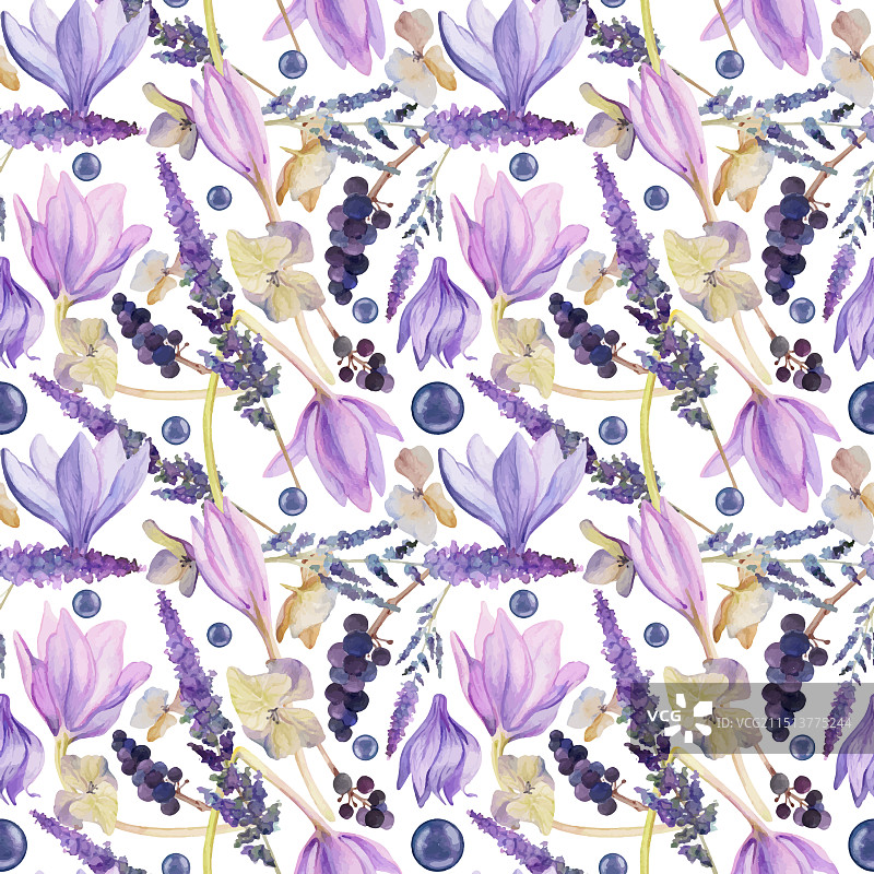 手绘水彩破旧风波西米亚植物图片素材