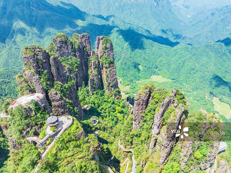 广西贵港市平南县北帝山夏日美景图片素材
