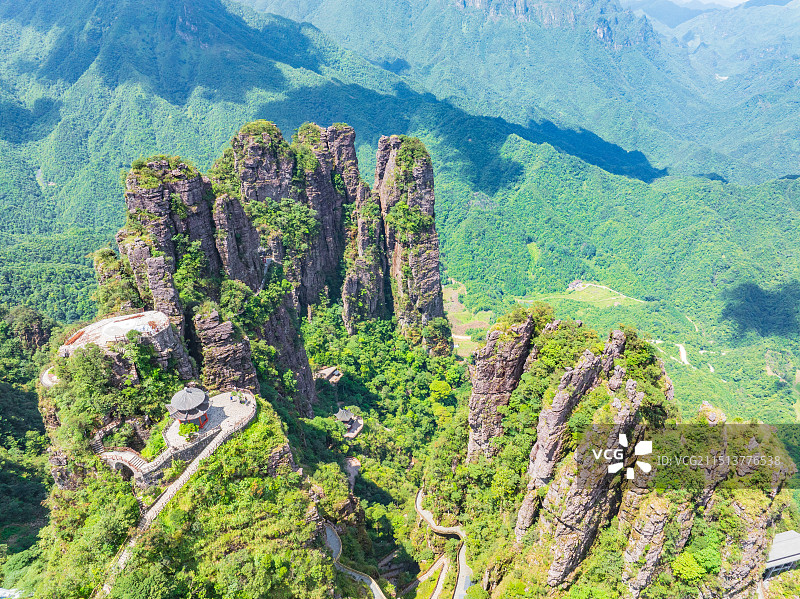 广西贵港市平南县北帝山夏日美景图片素材
