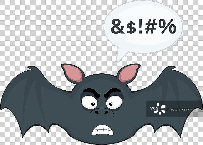 蝙蝠语音泡泡侮辱图片素材