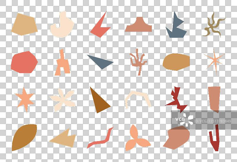 现代波西米亚风不规则符号合集图片素材