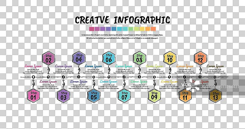 手绘流程图设计图片素材