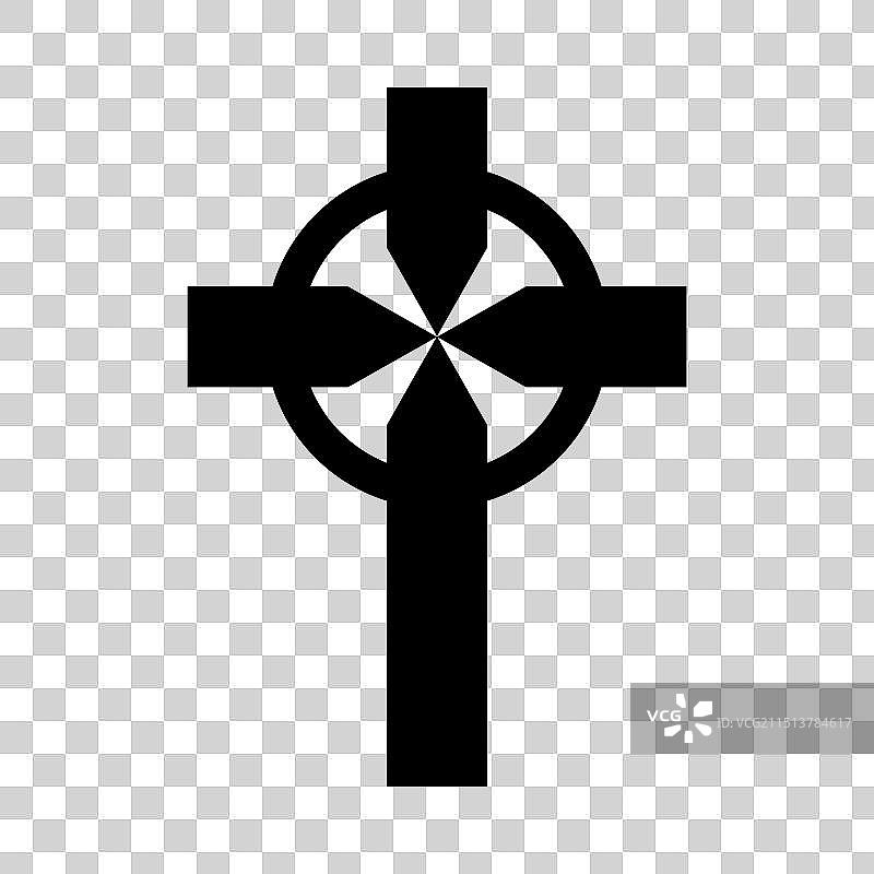 凯尔特十字架图标基督教十字架符号图片素材
