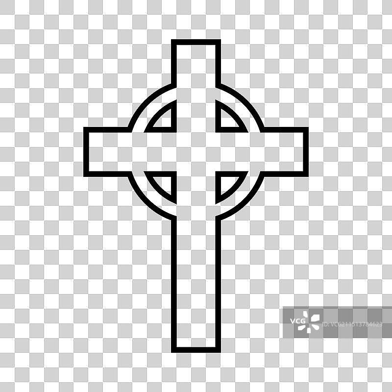 凯尔特十字架图标基督教十字架符号图片素材