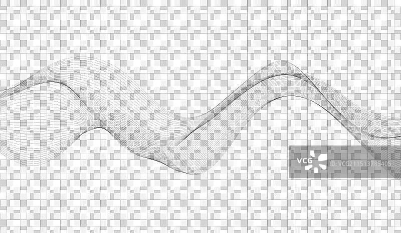 黑色波浪线条抽象背景图片素材