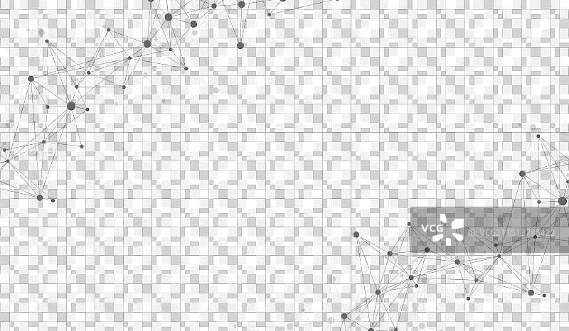 连接点和线的抽象几何图片素材