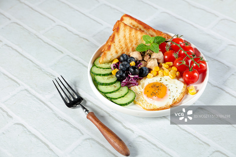 轻食沙拉 营养餐 低脂代餐图片素材