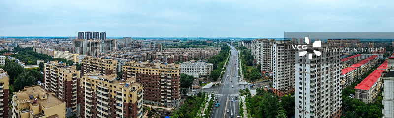 灯塔市 沈营街 葛西河公园 大市场购物中心 航拍图片素材