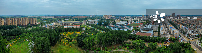 灯塔市 沈营街 葛西河公园 大市场购物中心 航拍图片素材