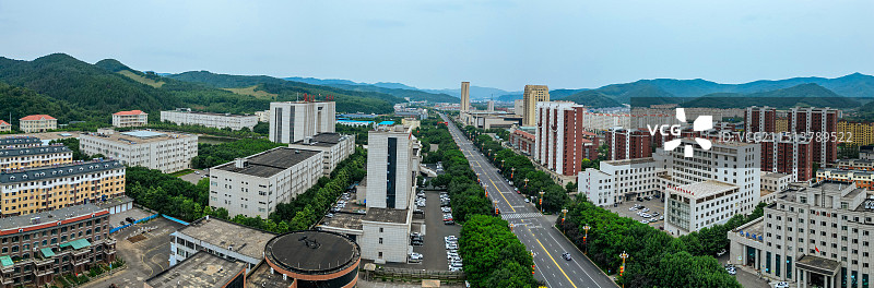 通化县 团结广场 英华街 广电大厦 丽景花园 人民医院图片素材
