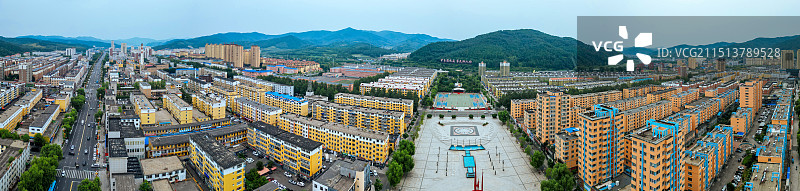 通化县 团结广场 英华街 广电大厦 丽景花园 人民医院图片素材