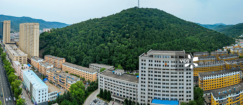 通化县 团结广场 英华街 广电大厦 丽景花园 人民医院图片素材