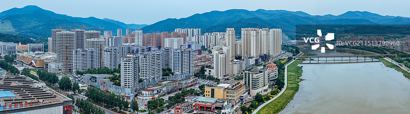 通化市 玉皇山 西山体育场 红旗大桥 江沿路 万达 东昌区图片素材