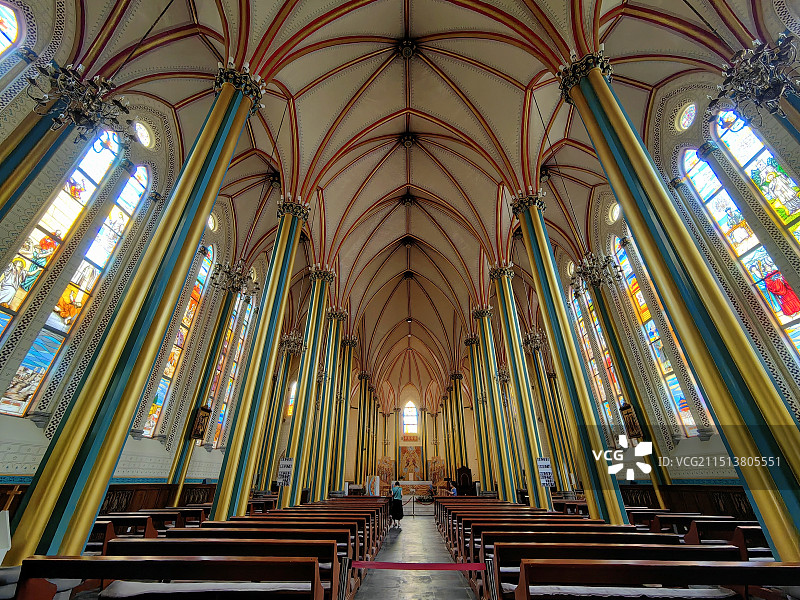 西什库教堂 内部图片素材