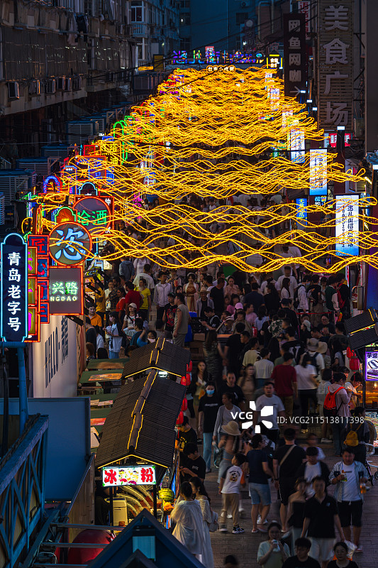 青岛台东步行街图片素材