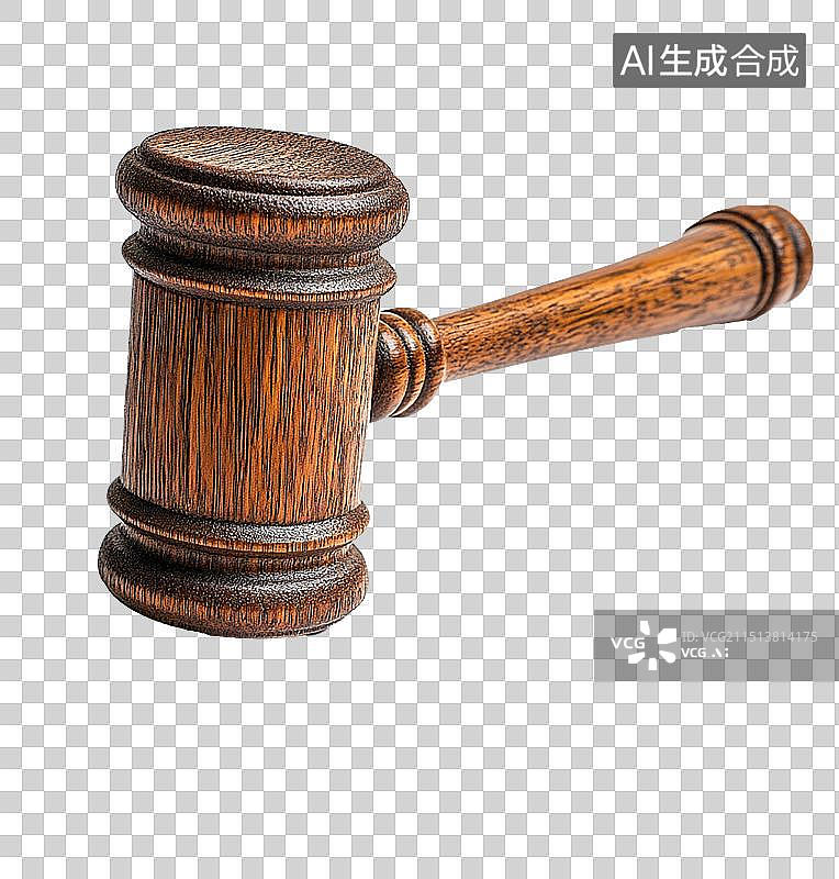 【AI数字艺术】法庭上用的木质法槌图片素材