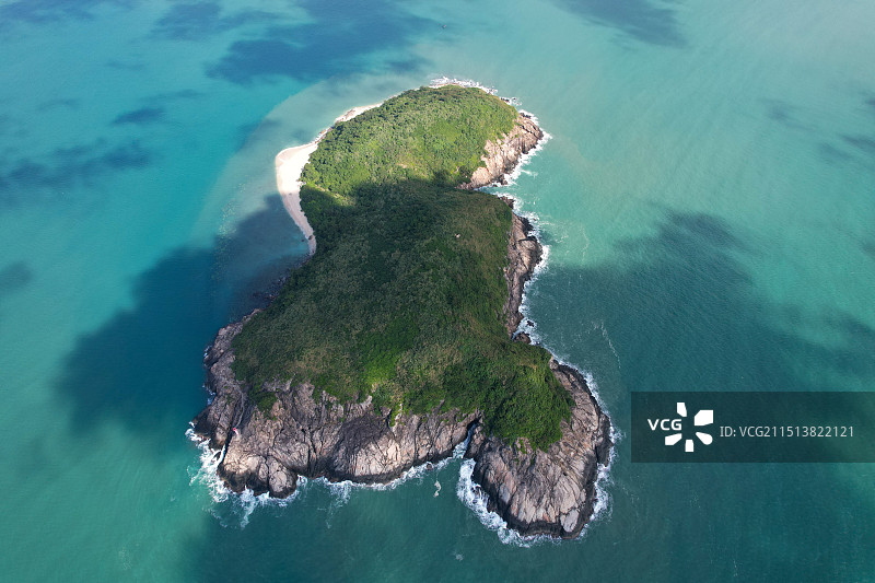 加井岛航拍图片素材