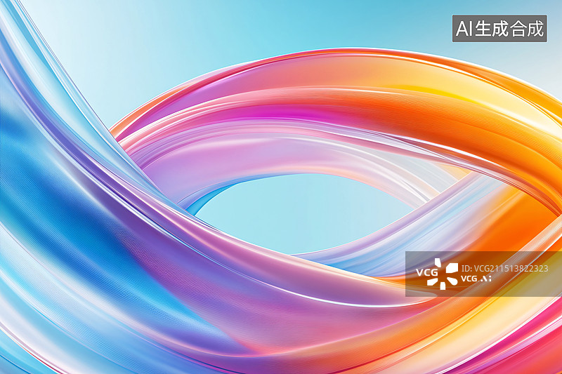 【AI数字艺术】蓝色会议kv主视觉活动主画面背景设计图片素材