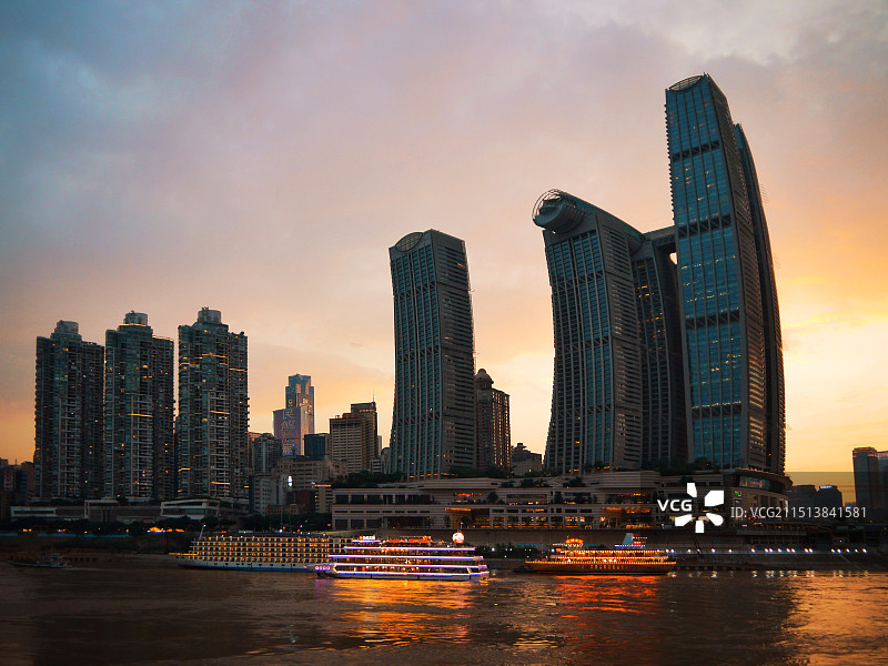 渝中傍晚图片素材