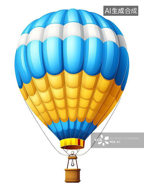 【AI数字艺术】彩色的热气球图片素材